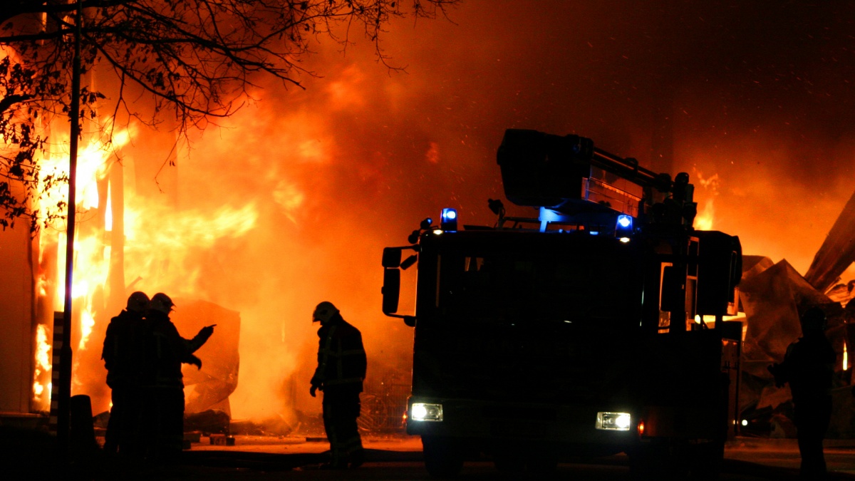 Didžiulis gaisras Vokietijoje be namų paliko dešimtis žmonių
